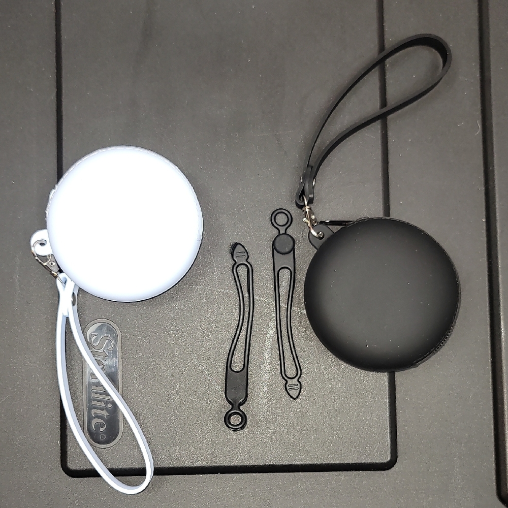 two silicone earbud cases Black And Blue universal from Amazon new in package